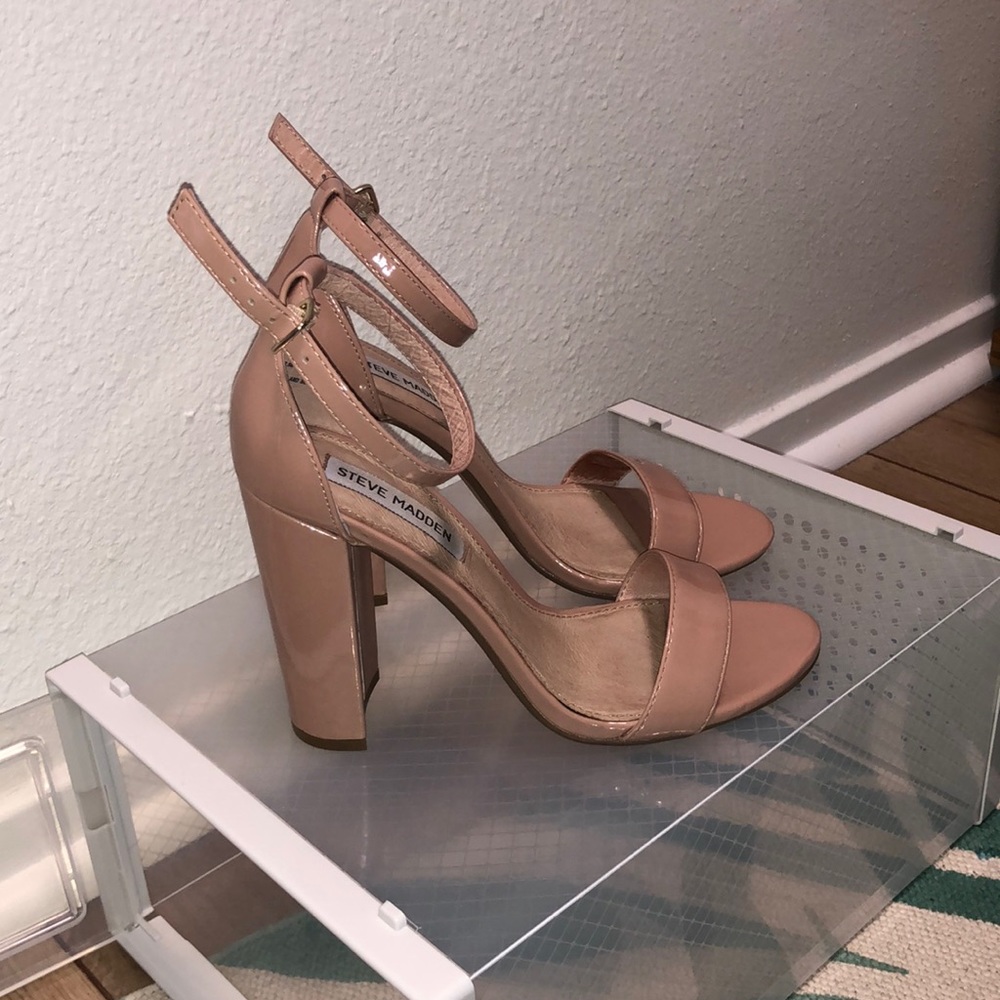 Steve Madden Carrson Heels in Patent Blush